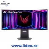 Monitor gaming curbat LG 34" 240Hz OLED 0.03ms, WQHD (3440x1440), HDMI, DisplayPort, negru