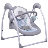 Balansoar Bebe Electric cu Telecomanda si Muzica, Leagan Automat Pliabil, Bara Activitati