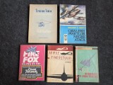 Lot 5 carți vechi tematică Aviație. Carti vechi despre avioane, aviatie.