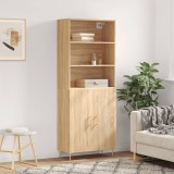 vidaXL Dulap &icirc;nalt, stejar sonoma, 69,5x34x180 cm, lemn compozit