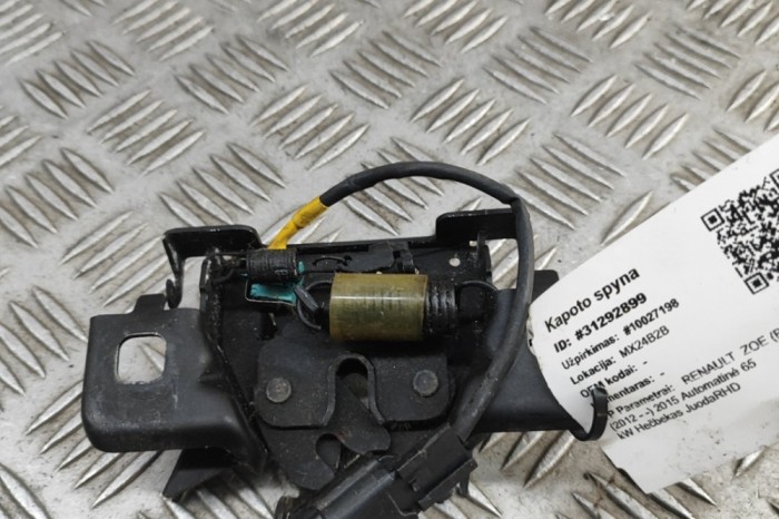 &Icirc;ncuietoare capota RENAULT ZOE BFM_ 2015 OEM: 656011705R 31292899