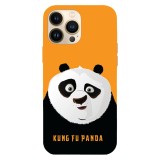 Husa compatibila cu Apple iPhone 15 Pro Max, Viceversa, model Po Kung fu panda , Silicon, TPU, Transparent, Carcasa