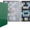 Leuchtturm clasoar pentru timbre - 16 file / 32 pagini negre , verde