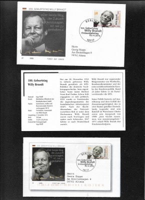 Germania FDC 2013 Willy Brandt foto