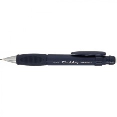 Creion Mecanic Penac Chubby, Rubber Grip, 0.7mm, Con Si Varf Metalic, Radiera Retractabila, Negru foto