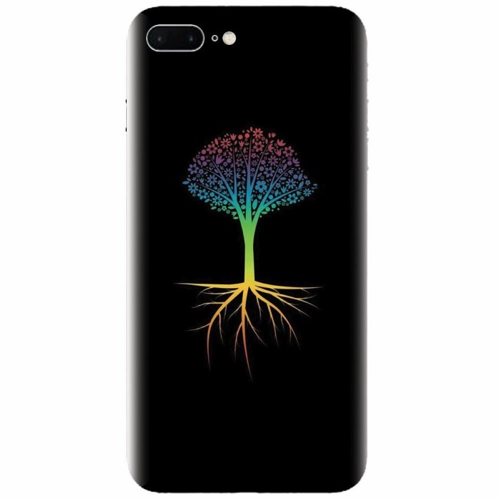 Husa silicon pentru Apple Iphone 8 Plus, Tree 001
