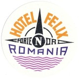 A4467N Etichetă Hotel Felix, Eforie Nord, Rom&acirc;nia, perioada comunistă