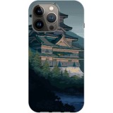 Husa compatibila cu Apple iPhone 14 Pro Max model Japan Castle, Silicon, TPU, Viceversa, Transparent, Carcasa