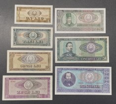 Romania set bancnote 1966 XF - Aunc (1, 3, 5, 10, 25, 50 ?i 100 lei) foto