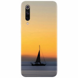 Husa silicon pentru Xiaomi Mi 9, Wind Sail Boat Ocean Sunset