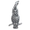 Pandantiv, jolie silver, argint 925, model bufnita pe creanga, 1.5 g, 2 x 1 cm