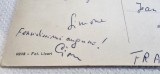 EMIL CIORAN si partenera sa, SIMONE BONE , catre familia doctorului GIRARD , an 1955 ( text OLOGRAF )