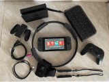 Nintendo Switch V1 + Pro Controller + Ring-Con + Dock + Husă, ca nou
