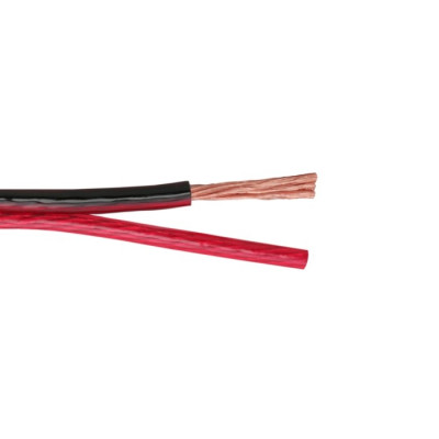 Cablu difuzor 2x4mm OFC CCA rosu-negru transparent 1m NEXUS 20021 foto