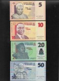 Rar! Set Nigeria 5 + 10 + 20 + 50 naira 2006 unc