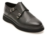 Pantofi eleganti OTTER negri, BR4443, din piele naturala