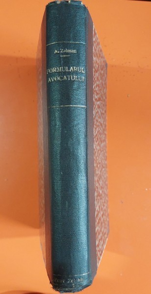 FORMULARUL AVOCATULUI - A. ZALMAN