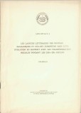 C9799N Les langues litteraires des peuples balkaniques et sud-est europ&eacute;ens dans leur evolution en rapport avec les transformations sociales ...