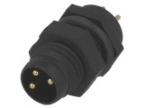 Conector M8 Tată 3 PIN Montare Panou 3A IP67 60V