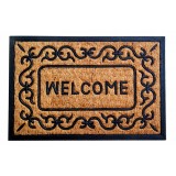Cumpara ieftin Covoras intrare Panama Clara Vanora, 60 x 40 cm, cauciuc/fibre de cocos, Bej/Negru