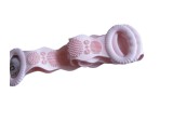 Perie de corp tip banda 2in1 pentru baie, din silicon pentru curatare