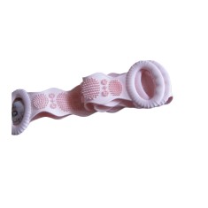 Perie de corp tip banda 2in1 pentru baie, din silicon pentru curatare