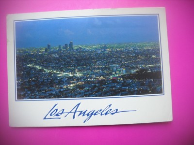 HOPCT 7668 NOCTURNA LOS ANGELES CALIFORNIA -STAMPILOGRAFIE -SUA-AMERICA DE NORD -CIRCULATA foto