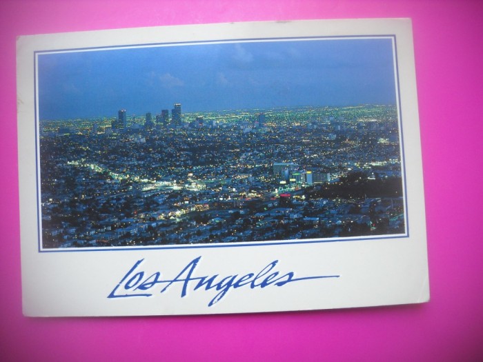 HOPCT 7668 NOCTURNA LOS ANGELES CALIFORNIA -STAMPILOGRAFIE -SUA-AMERICA DE NORD -CIRCULATA