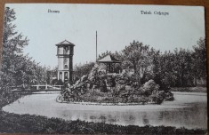 Carte postala, Buzau Teich Crangu, 1918