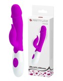 Vibrator rabbit din silicon cu cap realist si 30 de functii de vibratie Pretty, Pretty Love