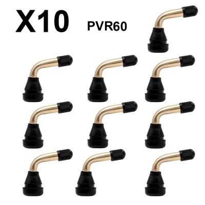 Set supapă valva tubeless fără tub curbat 90&amp;deg; - PVR 60 - 10buc foto