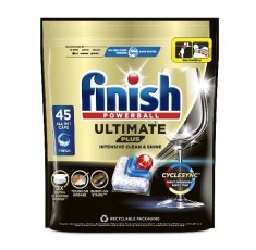 Detergent capsule pentru masina de spalat vase Finish Ultimate Plus, 45 spalari
