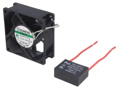 Ventilator AC Axial 230VAC 70x70x25mm 47,6m3/h 30dBA Vapo foto