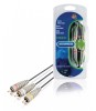 Cablu audio-video 3x RCA tata - 3x RCA tata 2m albastru Bandridge