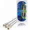 Cablu audio-video 3x RCA tata - 3x RCA tata 2m albastru Bandridge