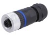 Conector M12 mamă 3 pini IP67