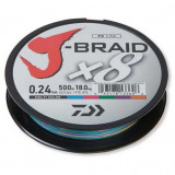 Fir J-Braid X8 Multicolor 0.06mm 4kg 150m, Daiwa