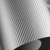Folie Auto Carbon 3D Argintiu 1.27M TCT-1459, General