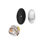 Suport metalic rezistent la mirosuri cu capac pentru săpun din oțel inoxidabil &ndash; Negru 10x5.5x3.5cm