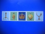 HOPCT TIMBRE SUEDIA MNH 1126 SEMNE REGALE -STREIF-5 VAL 1971-NESTAMPILAT