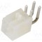 Conector cablu-placă MOLEX Mini-Fit Jr 4 pini 13A THT tată, aurit, unghi 90&deg;