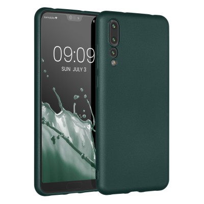 Husa Kwmobile pentru Huawei P20 Pro, Verde inchis, Silicon, KWM0000193G004C foto