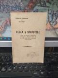 Sindicatul ziariștilor din București, Legea și statutele, Votate de Corpurile Legiuitoare și promulgate..., București 1913