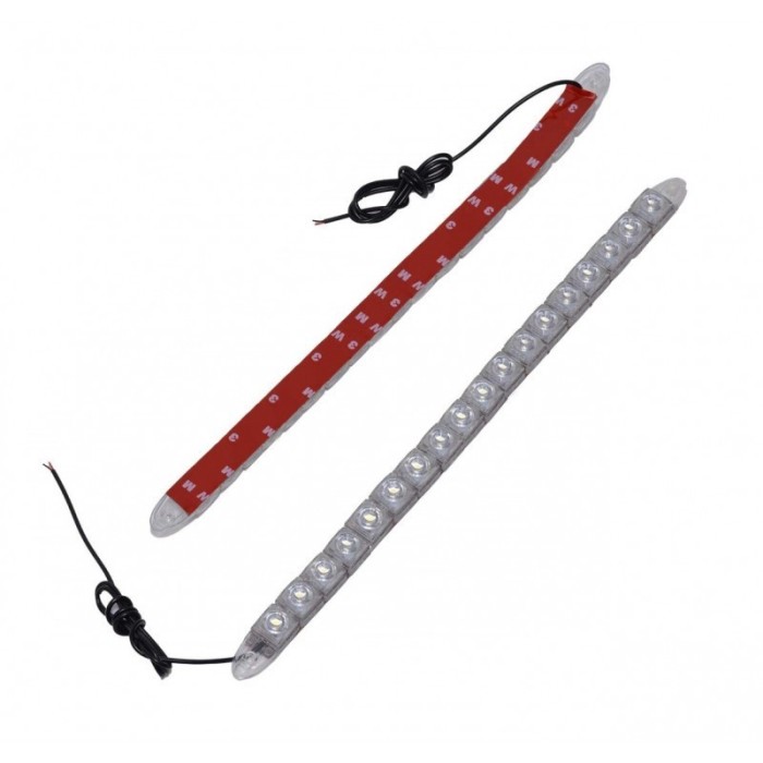 Set doua benzi cu DRL cu 18 LED-uri COB elSales ELS-DRL18 pentru autoturisme, motociclete, camioane , lumina