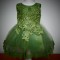 Rochiță Elegantă cu Trenă Verde - 1 an