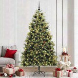VidaXL Pom de Crăciun Artificial cu Ramuri Articulare și Conuri 240 cm 3395108