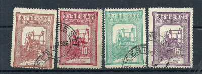 ROMANIA 1906 &amp;ndash; TESATOAREA, EMISIUNE DE BINEFACERE, serie stampilata, EW6 foto