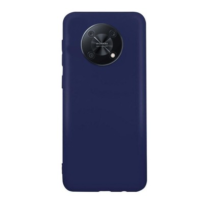 Husa compatibila cu huawei nova y90, matte efect, camera ultra safe, htpmag, albastru foto