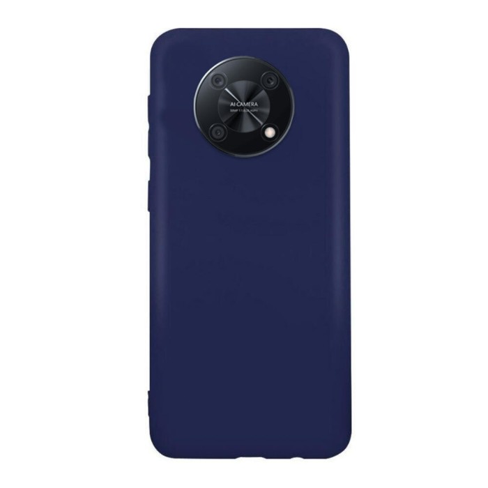 Husa compatibila cu huawei nova y90, matte efect, camera ultra safe, htpmag, albastru