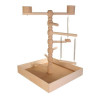 Jucărie pentru papagali- loc de joacă din lemn, 41x55x41cm